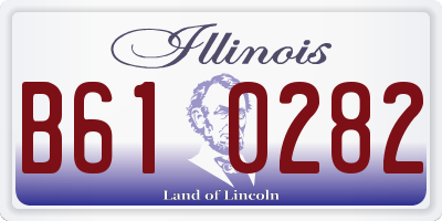 IL license plate B610282