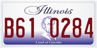 IL license plate B610284