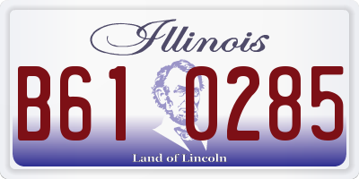 IL license plate B610285