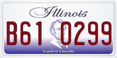 IL license plate B610299