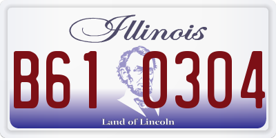IL license plate B610304