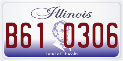IL license plate B610306