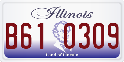 IL license plate B610309