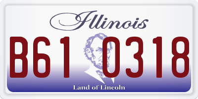 IL license plate B610318
