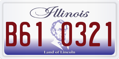 IL license plate B610321