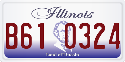 IL license plate B610324