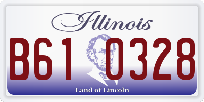 IL license plate B610328