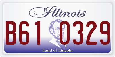 IL license plate B610329