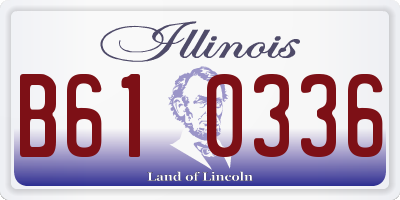 IL license plate B610336