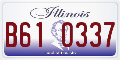 IL license plate B610337