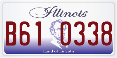 IL license plate B610338