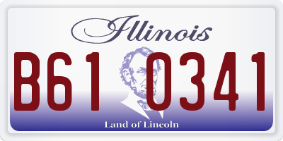 IL license plate B610341