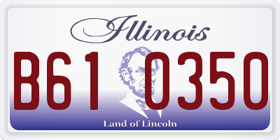IL license plate B610350