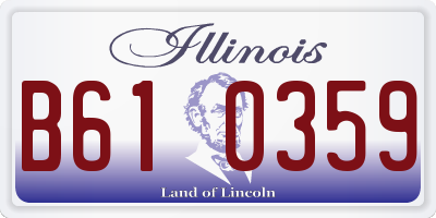 IL license plate B610359