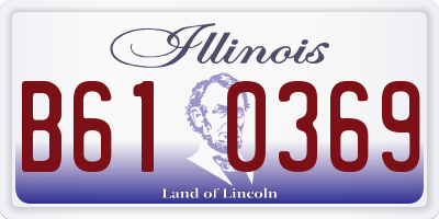 IL license plate B610369