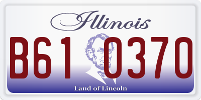 IL license plate B610370