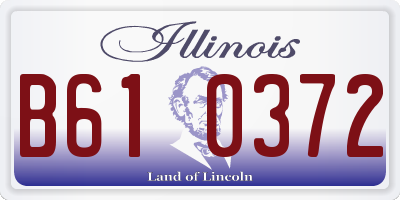 IL license plate B610372