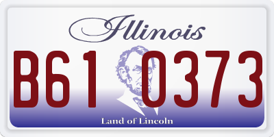 IL license plate B610373