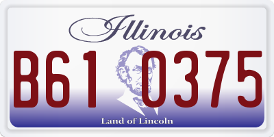 IL license plate B610375