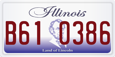 IL license plate B610386