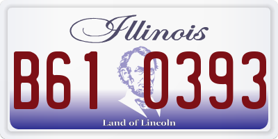 IL license plate B610393