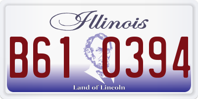 IL license plate B610394
