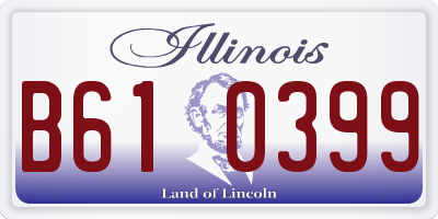 IL license plate B610399