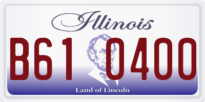 IL license plate B610400