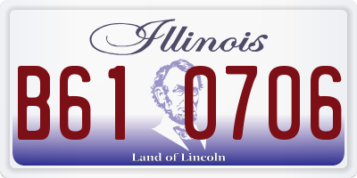 IL license plate B610706