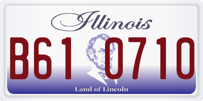 IL license plate B610710