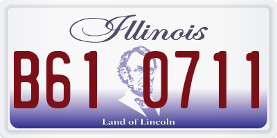 IL license plate B610711