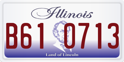 IL license plate B610713