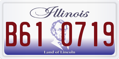 IL license plate B610719