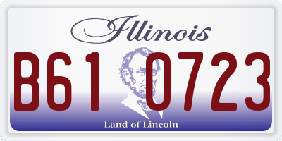 IL license plate B610723