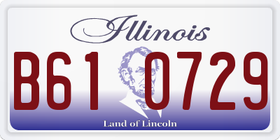 IL license plate B610729