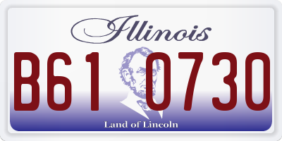 IL license plate B610730