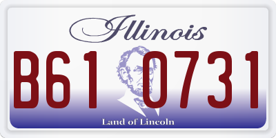 IL license plate B610731