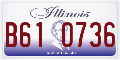 IL license plate B610736