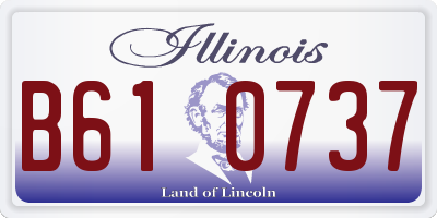 IL license plate B610737