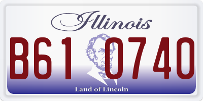IL license plate B610740