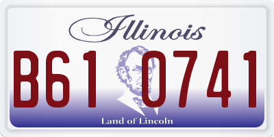 IL license plate B610741