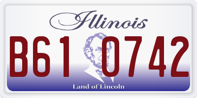 IL license plate B610742