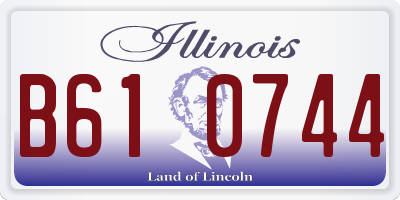 IL license plate B610744