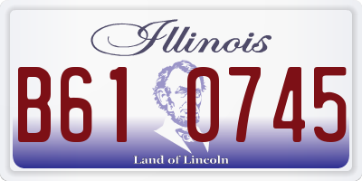 IL license plate B610745