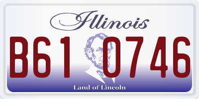 IL license plate B610746