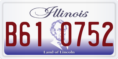 IL license plate B610752