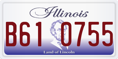IL license plate B610755