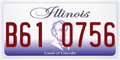 IL license plate B610756