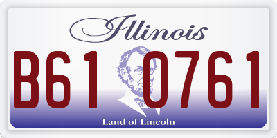 IL license plate B610761