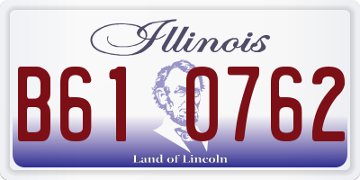 IL license plate B610762